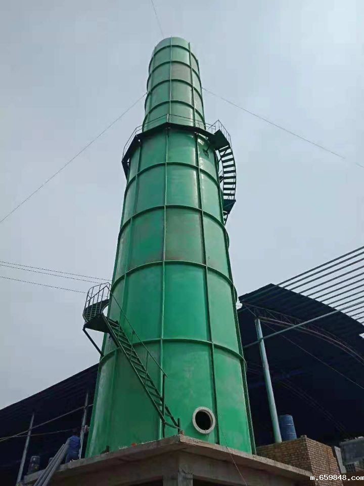 喷淋玻璃钢脱硫塔-均匀喷淋-高效去除硫化物-耐久耐用